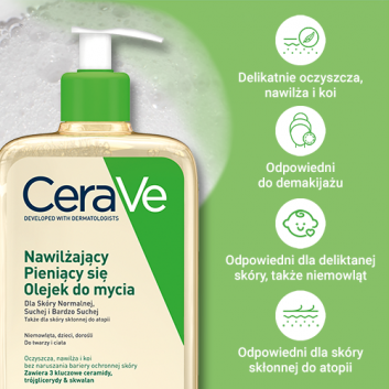 CeraVe nawilżający olejek do mycia, 473 ml  - obrazek 3