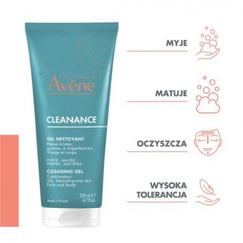 Avene Cleanance Żel oczyszczający, 200 ml - obrazek 2