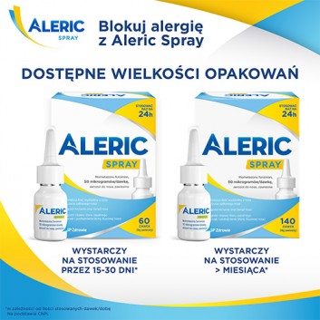 Aleric Spray Aerozol do nosa, 140 dawek, cena, opinie, wskazania - obrazek 5