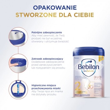 Bebilon PROfutura DUOBIOTIK 2, mleko następne po 6. miesiącu, 800 g - obrazek 4