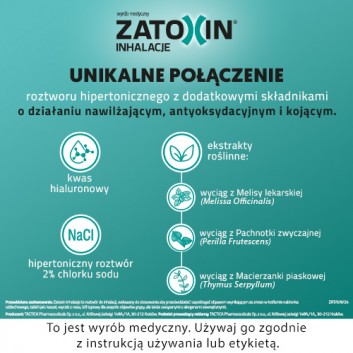 Zatoxin Inhalacje Roztwór do inhalacji, 10 x 3 ml, cena, opinie, właściwości - obrazek 3