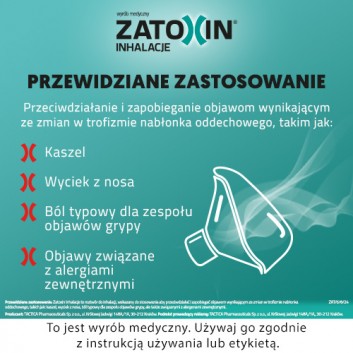 Zatoxin Inhalacje Roztwór do inhalacji, 10 x 3 ml, cena, opinie, właściwości - obrazek 5