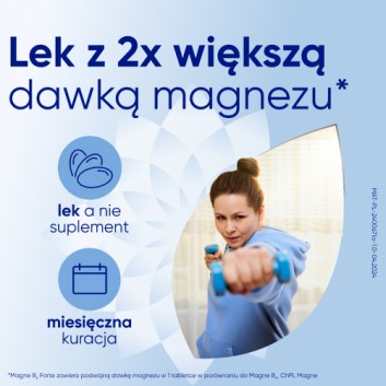 Magne B6 Forte, 100 mg+10 mg, tabletki powlekane, 100 sztuk - obrazek 2