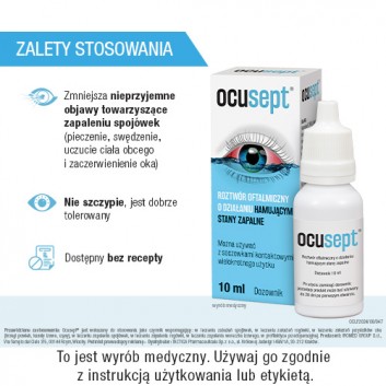 Ocusept, krople do oczu, 10 ml - obrazek 3