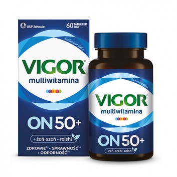 Vigor Multiwitamina ON 50+, 60 tabl., cena, opinie, właściwości 