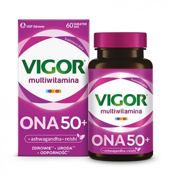 Vigor Multiwitamina ONA 50+, 60 tabl., cena, opinie, właściwości 