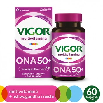 Vigor Multiwitamina ONA 50+, 60 tabl., cena, opinie, właściwości  - obrazek 2