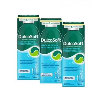 DULCOSOFT Roztwór Doustny, 3 x 250 ml. Sposób na zaparcia, cena, wskazania, właściwości