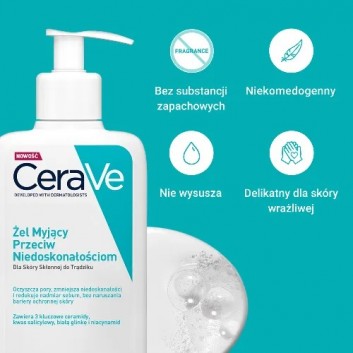 CeraVe, żel myjący przeciw niedoskonałościom, 236 ml - obrazek 3