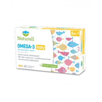 Naturell Omega 3 Baby, 40 kapsułek