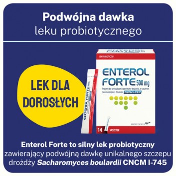 Enterol Forte 500 mg, 14 saszetek - obrazek 2