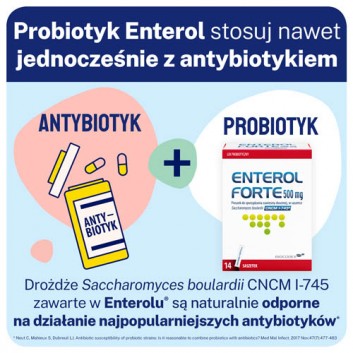 Enterol Forte 500 mg, 14 saszetek - obrazek 5