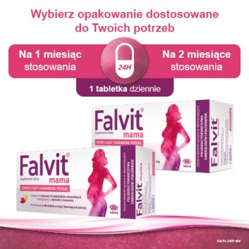 FALVIT MAMA Dla kobiet w ciąży i karmiących, 30 tabletek - obrazek 6