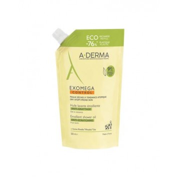 A-Derma Exomega Control Olejek emolient pod prysznic EKO uzupełnienie, 500 ml