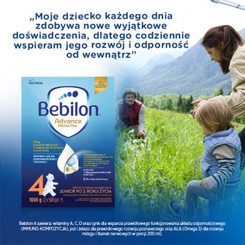 Bebilon 4 Advance Pronutra Junior, odżywcza formuła na bazie mleka po 2. roku życia, 1000 g - obrazek 4