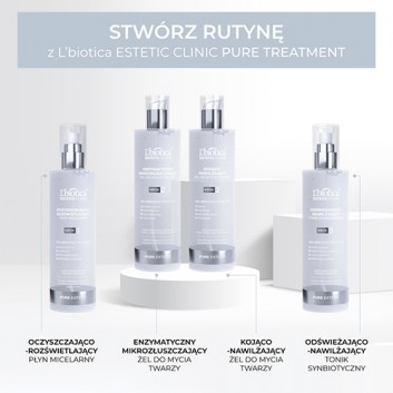 L'Biotica Estetic Clinic Pure Estetic Kojąco-nawilżający Żel do mycia twarzy, 200 ml + L'Biotica Estetic Clinic Oxy Treatment Napinająco-Wygładzająca Dermo-Maska hydrożelowa, 1 sztuka - obrazek 7