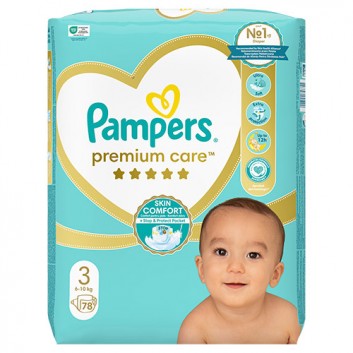 Pampers Premium Care pieluszki rozmiar 3, 6 kg - 10 kg, 78 sztuk - obrazek 5