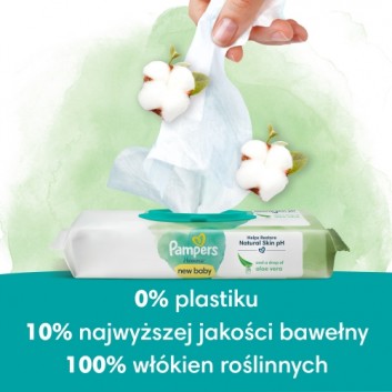 Pampers Harmonie New Baby Chusteczki nawilżane dla dzieci, 4 x 46 sztuk - obrazek 2