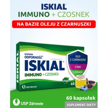 Iskial Immuno + Czosnek, 60 kapsułek - obrazek 2