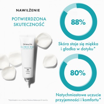 Dr Irena Eris CLINIC WAY Nawilżający krem BB SPF50 medium beige 20, 30 ml - obrazek 2