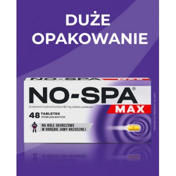 NO-SPA MAX 80 mg, 48 tabletek - obrazek 3