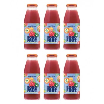 Bobo Frut Nektar jabłko banan malina po 6 miesiącu, 6 x 300 ml