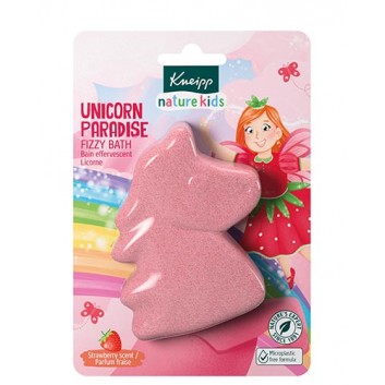 Kneipp nature kids Musująca figurka do kąpieli Kraina Jednorożców, Truskawka 1 sztuka