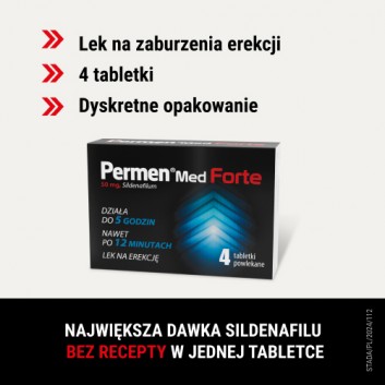 Permen Med Forte 50 mg, 4 tabletki powlekane - obrazek 3