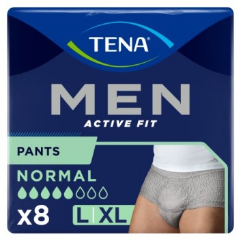 TENA Men Pants Normal Grey L/XL OTC Edition 95-130 cm, bielizna chłonna, 8 sztuk - obrazek 2