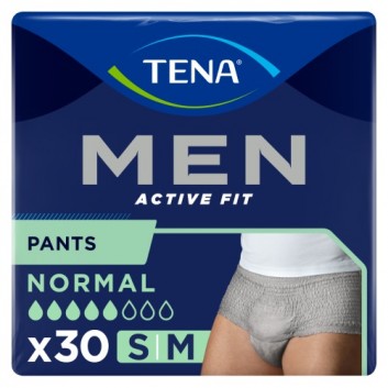 TENA Men Pants Normal Grey S/M 75-105 cm, bielizna chłonna, 30 sztuk - obrazek 2