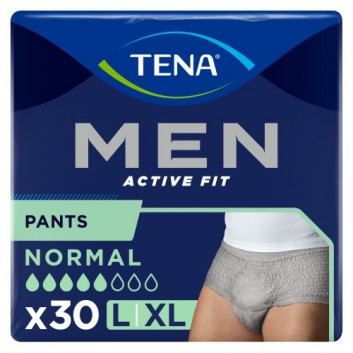 TENA Men Pants Normal Grey L/XL 95-130 cm, bielizna chłonna, 30 sztuk - obrazek 2