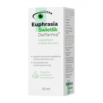 DELFARMA Euphrasia Świetlik, łagodzące krople do oczu, 10 ml 