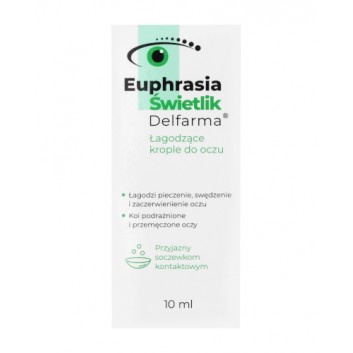 DELFARMA Euphrasia Świetlik, łagodzące krople do oczu, 10 ml  - obrazek 2