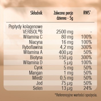 REME KOLAGENOWA FORMUŁA PIĘKNA Caffe latte o smaku waniliowym, 150 g - obrazek 7