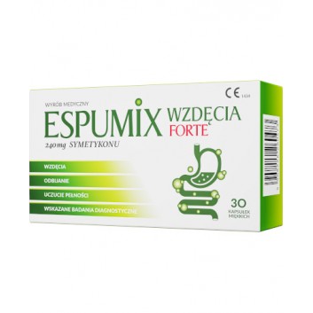 ESPUMIX Wzdęcia Forte 240 mg symetykonu, 30 kapsułek