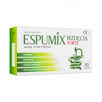 ESPUMIX Wzdęcia Forte 240 mg symetykonu, 30 kapsułek - obrazek 2