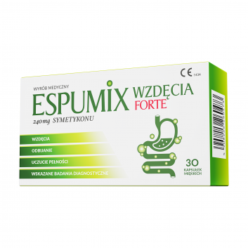 ESPUMIX Wzdęcia Forte 240 mg symetykonu, 30 kapsułek - obrazek 3