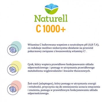 Naturell C 1000+, 90 kapsułek - obrazek 4