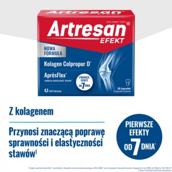 Artresan Efekt AprèsFlex® kolagen na stawy, 60 kapsułek - obrazek 3