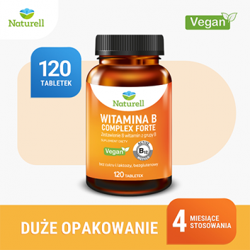 Naturell Witamina B Complex Forte, 120 tabletek - obrazek 2