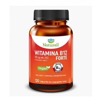 Naturell Witamina B12 Forte, 120 tabletek do żucia