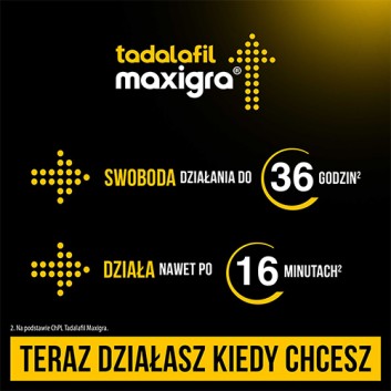 Tadalafil Maxigra 10 mg 4 tabletki - obrazek 4