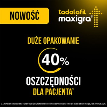 Tadalafil Maxigra 10 mg 4 tabletki - obrazek 5