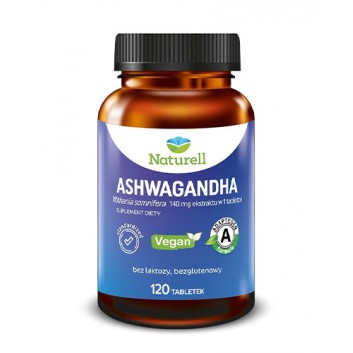 Naturell Ashwagandha, 120 tabletek