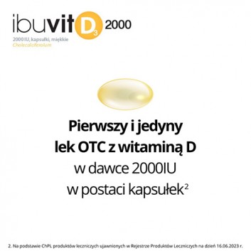 Ibuvit D3 2000 IU, kapsułki miękkie, 150 sztuk - obrazek 3