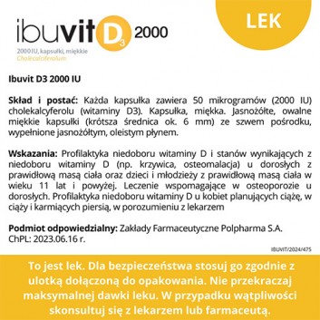 Ibuvit D3 2000 IU, kapsułki miękkie, 150 sztuk - obrazek 8