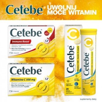 Cetebe Witamina C 500 mg, 30 kapsułek - obrazek 6