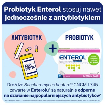 Enterol 250 mg, 20 saszetek - obrazek 2