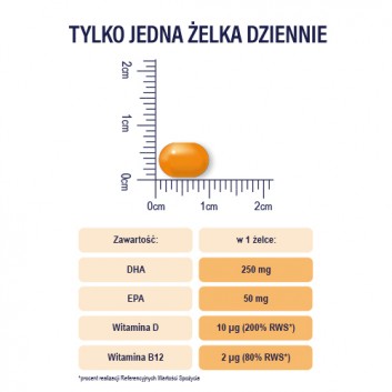 Naturell Omega 3 Uczeń żelki, 27 sztuk - obrazek 5