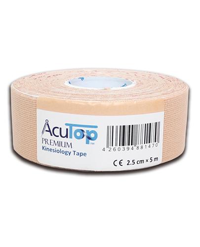 AcuTop Premium Kinesiology Tape 2,5 cm x 5 m beżowy, 1 szt., cena, wskazania, właściwości